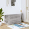 vidaXL - Wandschoenenkast - 70x35x38 - cm - massief - grenenhout - sonoma - grijs