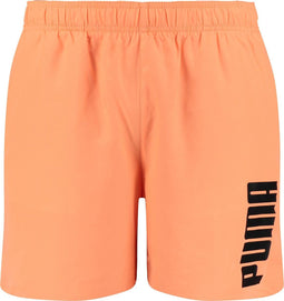 PUMA SWIM MEN MID SHORTS - Middellange zwembroek - Koordsluiting - Oranje