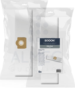 SQOON® - Karcher WD3 / WV3 Series - Stofzuigerzakken- 5 stuks
