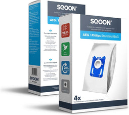 SQOON® Stofzuigerzakken geschikt voor AEG / Electrolux / Philips Standard-BAG