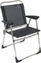 Crespo AL/219 - Campingstoel - Extra stevige en comfortabele armleuningen - Donker grijs