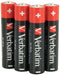 Verbatim AAA - Alkalinebatterijen - 44,5mm - Rood