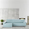 Hoes voor chaise longue met lange armleuning links Eysa BRONX Aquamarijn 170 x 110 x 310 cm