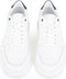 PS Poelman GABA Heren sneakers - Chunky zool 3.5 cm - Wit met blauw (43)