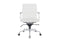 Feel Furniture - Luxe Executive bureaustoel van 100% rundleer - Lage rugleuning - Wit