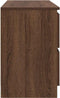 vidaXL - Tv-meubel - 100x35x54 - cm - bewerkt - hout - bruin - eikenkleur
