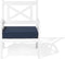 Loungeset met tafel 4-zitter BALTIC Acaciahout Donkerblauw