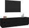 vidaXL - Tv-meubel - 176x37x47,5 - cm - massief - grenenhout - zwart