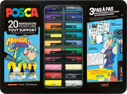 Uni Posca Verfmarker Koffer Manga Hero 20 stuks