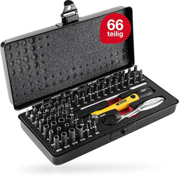 Wiha Micro-Bit Set ESD - Bitset voor fijnmechanica en modelbouw - ESD handgreep en bitratel (1 set)