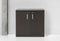 Modulaire draaideurkast hout laag chief 85x90cm donker eiken