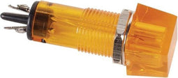 SQUARE 11.5 x 11.5mm PANEL CONTROL LAMP 220V AMBER (CCAF220ABL)
