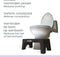 Squat-n Go toiletkrukje Inklapbaar Wit - juiste houding op toilet