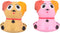 Squeeze ball hondje - Fidget toys - Squishy - Volwassenen - Kinderen - Kunststof - multicolor