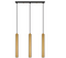 Squid Lighting Hanglamp - 3 Tubes - 60 x 140 cm - Goud