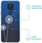 iMoshion Hoesje Geschikt voor Motorola Moto G9 Play / Moto E7 Plus Hoesje Siliconen - iMoshion Design hoesje - Wit / Transparant / Dandelion