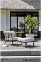 Condor lounge chair 80, Black alu frame, SVLK teak arm natural, Bee Wett cu