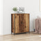 vidaXL - Sideboard - Oud - Hout - 70x30x80 - cm - Houtcomposiet - en - Staal