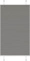 vidaXL - Plissé - rolgordijn - 75x100 - cm - stofbreedte - 74,4 - cm - antraciet