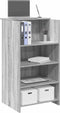 vidaXL - Receptiebalie - 55x50x103,5 - cm - bewerkt - hout - grijs - sonoma - eiken
