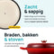 MOA Gietijzeren Braadpan - Stoofpot 3,5L - Ø 30cm - Geschikt voor Alle Warmtebronnen - Rood