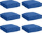vidaXL - Ligbedkussens - 6 - stuks - Koningsblauw - 40x40x8 - cm - Oxford - Stof