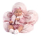 Llorens speelpop | Bimba Baby met roze bloemenkussen en accessoires | 35 cm | 7-delig