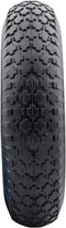 Sr wiel 16x4 400x8 met rode stalen velg compleet met as