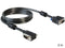 Delock SVGA - VGA monitor kabel 90° haaks - 2 m - Zwart