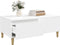 vidaXL - Salontafel - 90x50x36,5 - cm - bewerkt - hout - wit