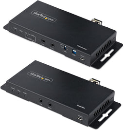 Startech.com 4K HDMI over Fiber Extender Kit - 4K 60Hz tot 1km Single Mode of 300m Multimode - HDR HDCP 3.5mm Audio RS232 IR - Zwart
