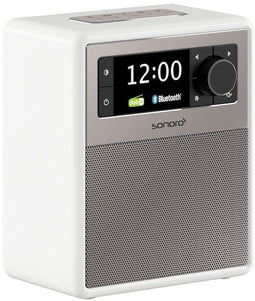 Sonoro Easy V2 - DAB+ Radio - Bluetooth AUX USB LED Nachtlampje - Wit