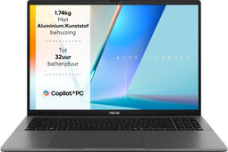 ASUS Vivobook S16 S3607QA-PL018W - Copilot+ Laptop - 16 inch - 2560 x 1600 resolutie