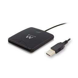 Ewent EW1052 - USB 2.0 Smart Card ID reader - Zwart