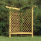 vidaXL - Hoekpergola - met - bank - 166x81x174 - cm - geïmpregneerd - grenenhout