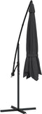 vidaXL - Zweefparasol - met - aluminium - paal - 350 - cm - zwart