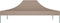 vidaXL - Partytentdak 270 g/m² - 410 x 280 cm - taupe