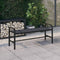 vidaXL - Tuinbank - 124,5 - cm - staal - en - HKC - zwart