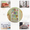 Woltu Kinder Wandboekenrek 98x60x14,5 cm Groen of Wit met Eikenlook – Montessori Opbergrek voor