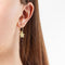 Heart to Get - Oorringen - 925 Sterling Zilver Goudkleurig Bohemian Ster