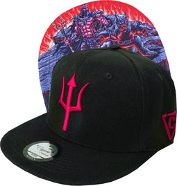 Capiche® Snapback Pet Heren – Hades – Zwart – Verstelbaar met Druksluiting – Sportcap – Baseball Cap – Mannen Cap – Griekse Mythologie