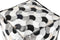 Poef DKD Home Decor Wit Zwart 45 x 45 x 40 cm