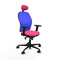 Jorquera Piqueras y Crespo 2D036N1 - Bureaustoel met hoofdsteun - Verstelbare hoogte - Roze