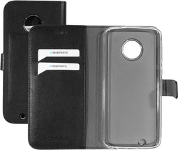 Mobiparts Moto G6 - Classic Wallet Case - Ruimte voor pasjes - Zwart