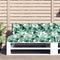 vidaXL - Palletkussen - 120x40x12 - cm - stof - bladpatroon