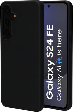 Mobiparts hoesje geschikt voor de Samsung Galaxy S24 FE - Siliconen - Zwart