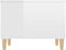 vidaXL - Salontafel - 60x44,5x45 - cm - bewerkt - hout - hoogglans - wit