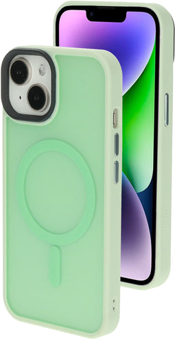 Mobiparts iPhone 14 Plus - Hardcover - Magsafe Compatible - Satin Light Green (Ltd Edition) - Groen