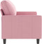 vidaXL - Tweezitsbank - 140 - cm - fluweel - roze