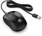 HP Wired Mouse 1000 - Draad - 1200dpi - Zwart